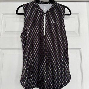 Rhoback Pineapple Sleeveless 1/4 Zip